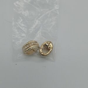 Elegant Gold Hoop Magnetic Earrings